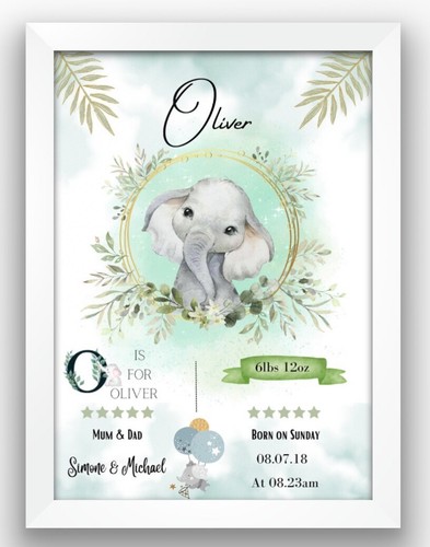 Personalised baby print gift - print,