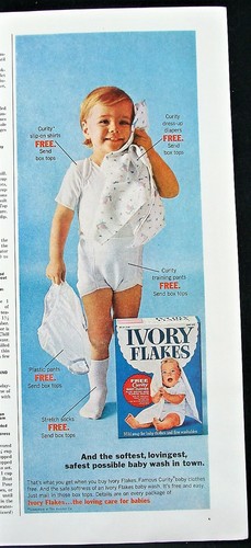 Vtg 1966 ivory - 1966, flakes